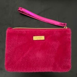 Pink Fuzzy ipsy bag